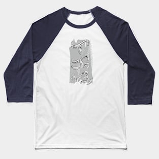 Tribal line Art / Baybayin word Lakas (Strenght) Baseball T-Shirt